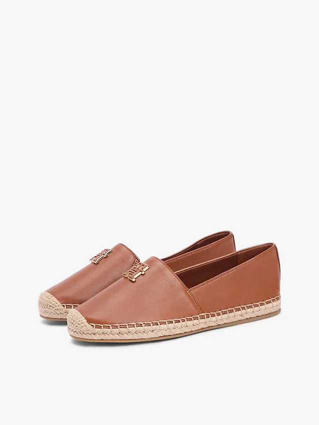 Espadrillas de cuero con TH Monogram Espadrillas de cuero con TH Monogram
