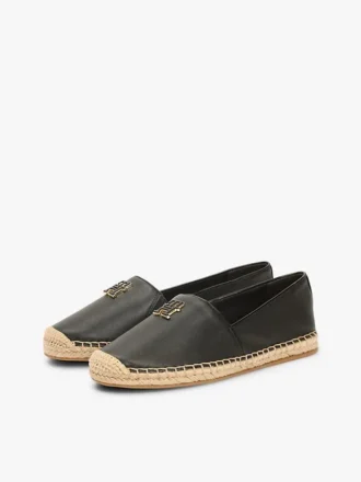 Espadrillas de cuero con TH Monogram