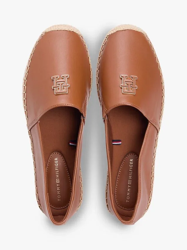 Espadrillas de cuero con TH Monogram Espadrillas de cuero con TH Monogram