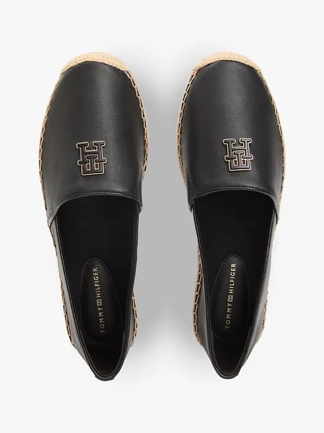Espadrillas de cuero con TH Monogram Espadrillas de cuero con TH Monogram