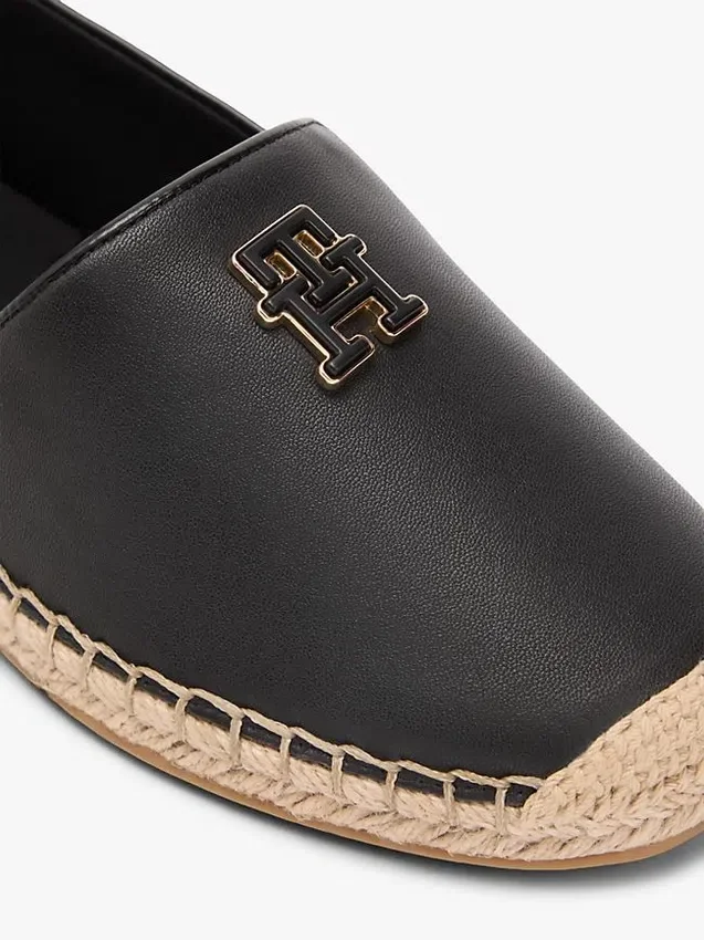 Espadrillas de cuero con TH Monogram Espadrillas de cuero con TH Monogram