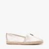 Espadrillas de cuero metalizado con TH Monogram Espadrillas de cuero metalizado con TH Monogram