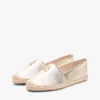 Espadrillas de cuero metalizado con TH Monogram Espadrillas de cuero metalizado con TH Monogram