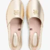 Espadrillas de cuero metalizado con TH Monogram Espadrillas de cuero metalizado con TH Monogram