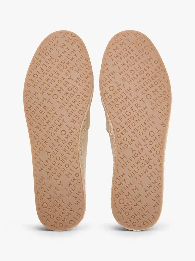 Espadrillas de cuero metalizado con TH Monogram Espadrillas de cuero metalizado con TH Monogram