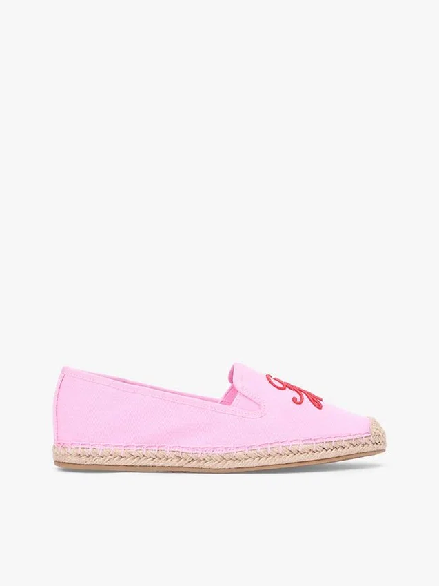 Espadrillas de lona con monograma Espadrillas de lona con monograma