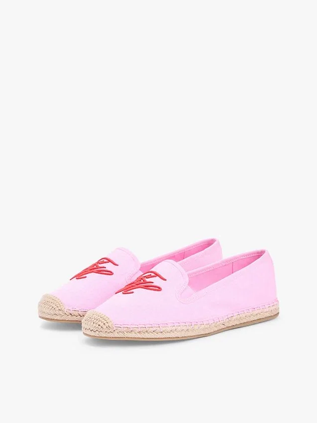 Espadrillas de lona con monograma Espadrillas de lona con monograma
