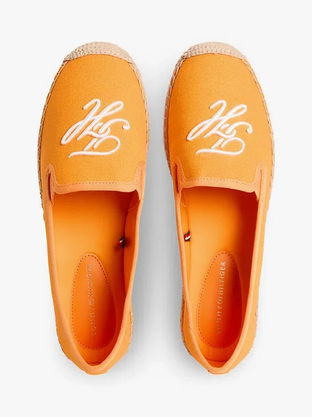 Espadrillas de lona con monograma Espadrillas de lona con monograma