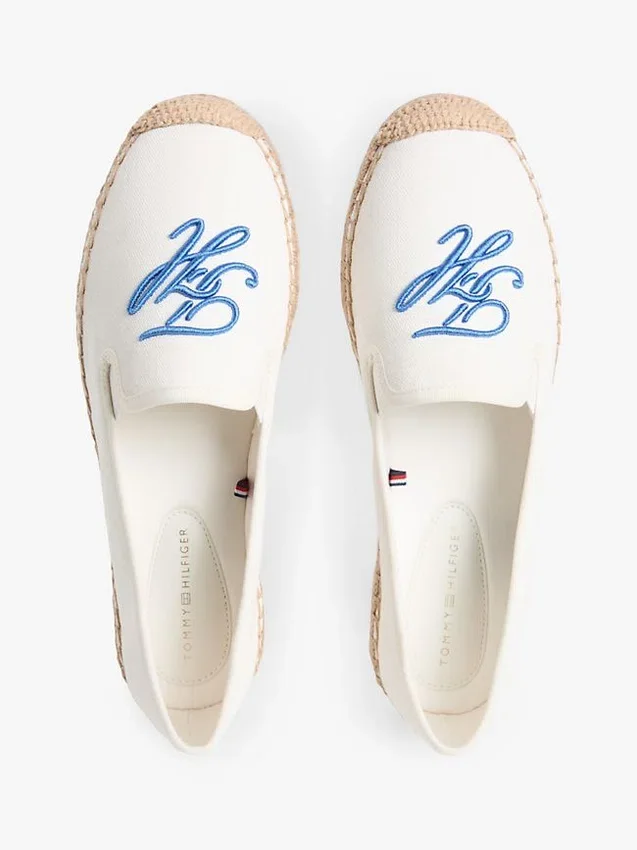 Espadrillas de lona con monograma Espadrillas de lona con monograma