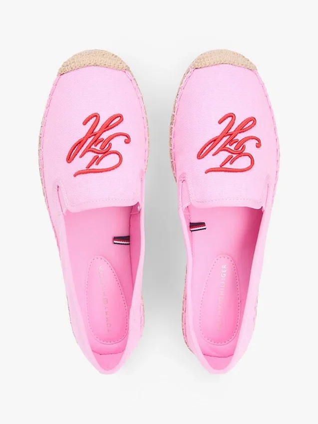 Espadrillas de lona con monograma Espadrillas de lona con monograma
