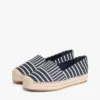Espadrillas de plataforma de lona a rayas Espadrillas de plataforma de lona a rayas