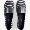 Espadrillas de plataforma de lona a rayas Espadrillas de plataforma de lona a rayas