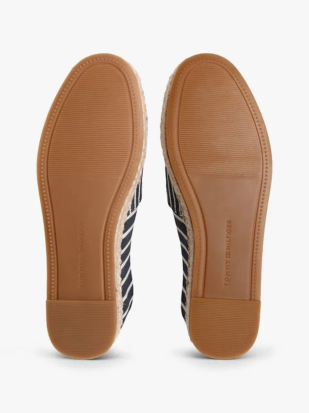 Espadrillas de plataforma de lona a rayas Espadrillas de plataforma de lona a rayas