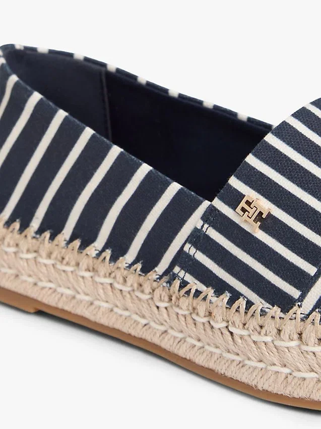Espadrillas de plataforma de lona a rayas Espadrillas de plataforma de lona a rayas