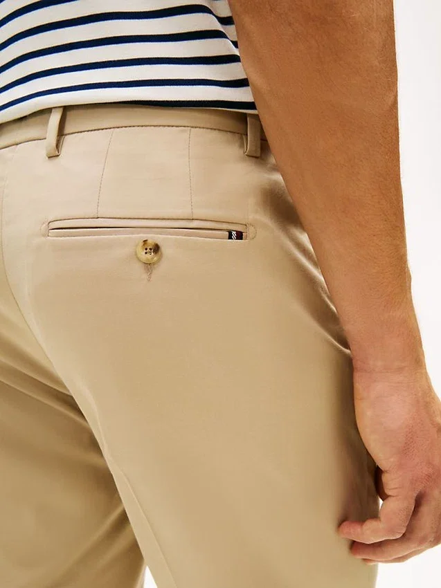 Etiqueta de Nueva York Pantalón chino de corte recto Etiqueta de Nueva York Pantalón chino de corte recto