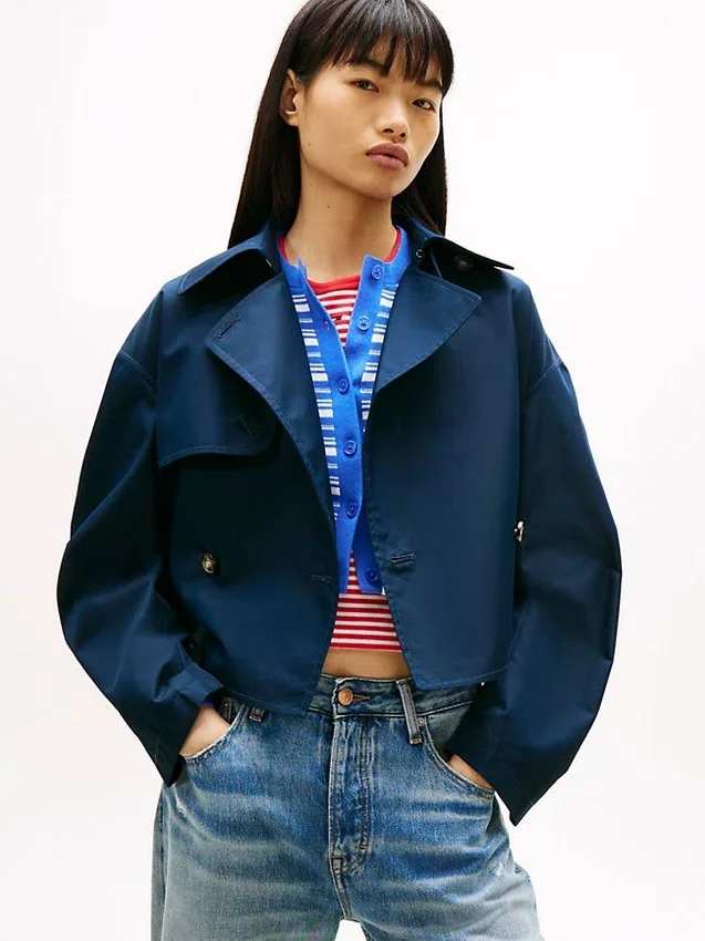 Gabardina repelente al agua de Tommy Jeans Gabardina repelente al agua de Tommy Jeans