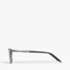 Gafas de sol con montura cuadrada metálica