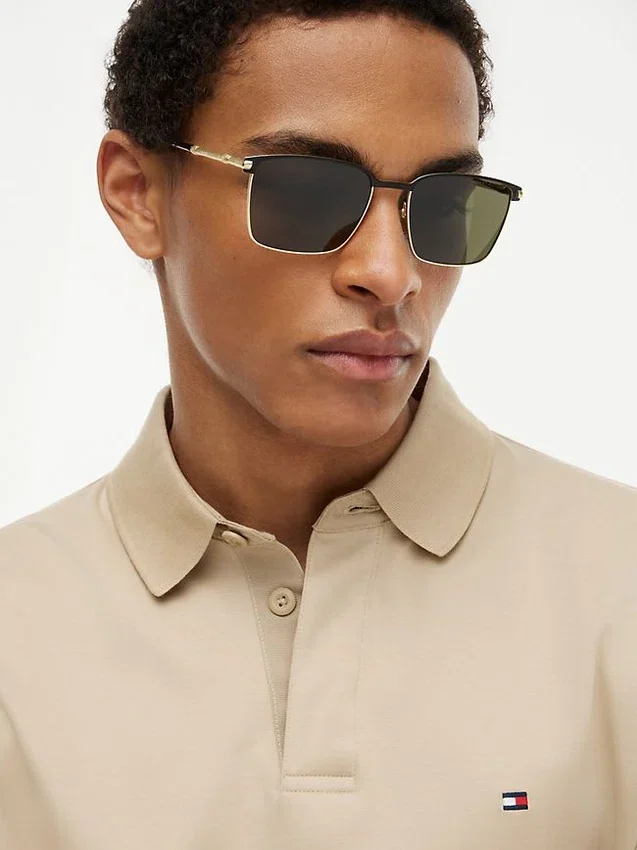 Gafas de sol con montura cuadrada metálica Gafas de sol con montura cuadrada metálica