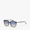 Gafas de sol con montura de mariposa llamativa