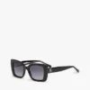 Gafas de sol con montura de mariposa llamativa
