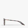 Gafas de sol con montura de mariposa llamativa