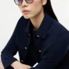 Gafas de sol con montura de mariposa llamativa