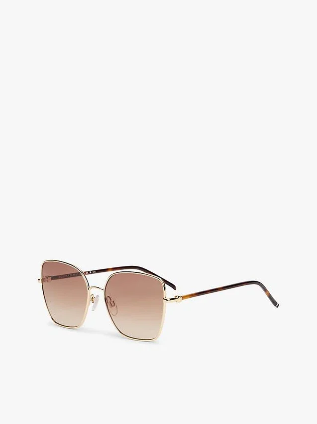 Gafas de sol con montura de mariposa metálica Gafas de sol con montura de mariposa metálica