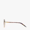 Gafas de sol con montura de mariposa metálica Gafas de sol con montura de mariposa metálica