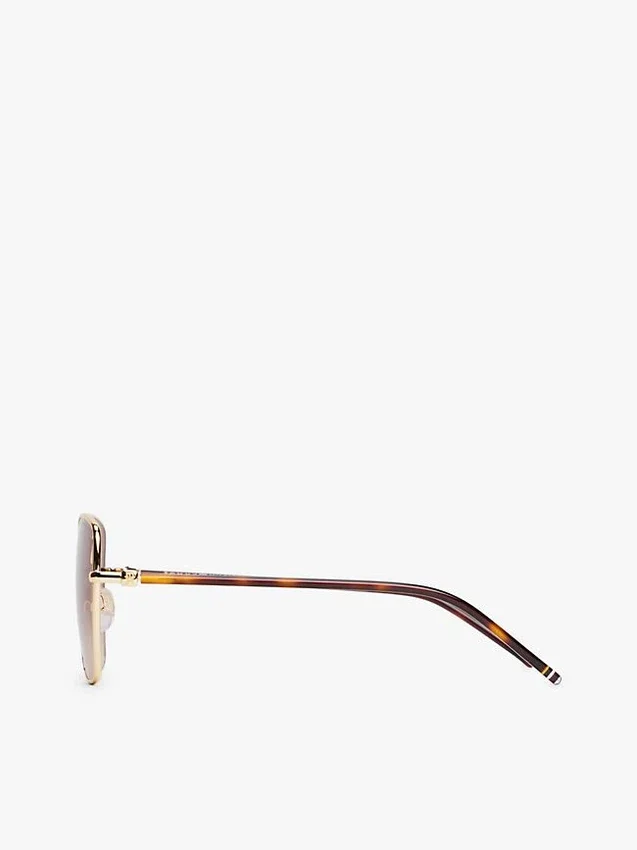 Gafas de sol con montura de mariposa metálica Gafas de sol con montura de mariposa metálica