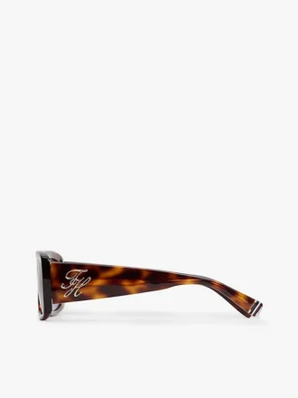 Gafas de sol con montura rectangular llamativa Gafas de sol con montura rectangular llamativa