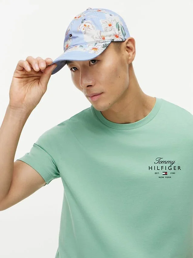 Gorra de béisbol con estampado floral Gorra de béisbol con estampado floral