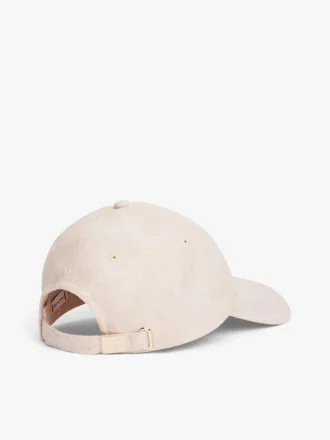 Gorra de béisbol con logotipo monograma en mezcla de lino Gorra de béisbol con logotipo monograma en mezcla de lino