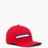 Gorra de béisbol infantil con logotipo de rayas y bandera