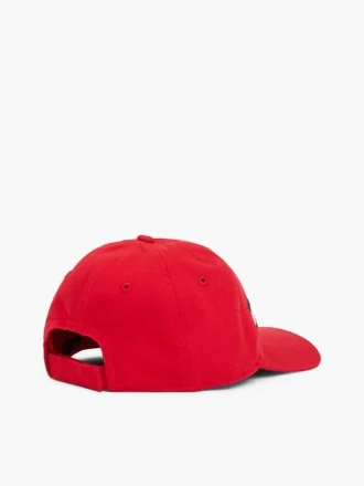 Gorra de béisbol infantil con logotipo de rayas y bandera