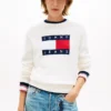 Jersey con ribete y logotipo de bandera de Tommy Jeans Jersey con ribete y logotipo de bandera de Tommy Jeans
