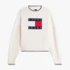 Jersey con ribete y logotipo de bandera de Tommy Jeans Jersey con ribete y logotipo de bandera de Tommy Jeans