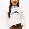 Jersey con volantes y logo de lentejuelas para niña Jersey con volantes y logo de lentejuelas para niña