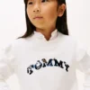 Jersey con volantes y logo de lentejuelas para niña Jersey con volantes y logo de lentejuelas para niña