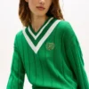 Jersey Cricket con logotipo de hoja de laurel Jersey Cricket con logotipo de hoja de laurel