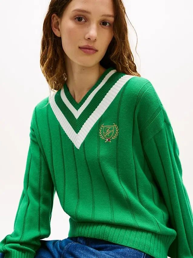 Jersey Cricket con logotipo de hoja de laurel Jersey Cricket con logotipo de hoja de laurel