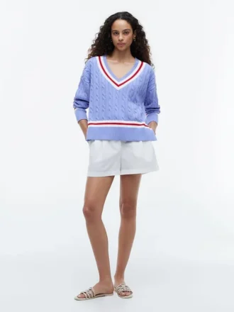Jersey Cricket de punto trenzado