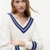 Jersey Cricket de punto trenzado