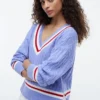 Jersey Cricket de punto trenzado Jersey Cricket de punto trenzado