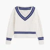 Jersey Cricket de punto trenzado