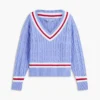 Jersey Cricket de punto trenzado Jersey Cricket de punto trenzado