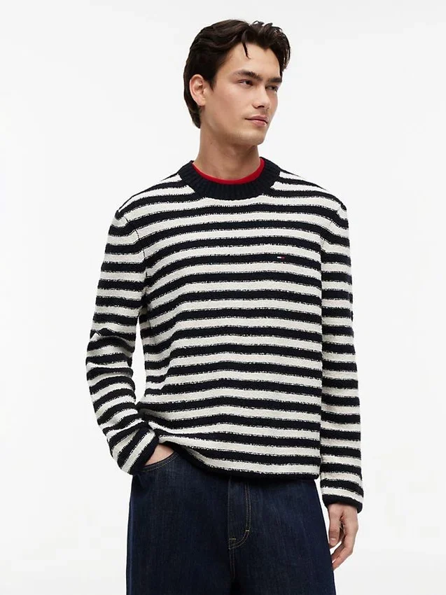 Jersey de bouclé a rayas de Tommy Jeans Jersey de bouclé a rayas de Tommy Jeans