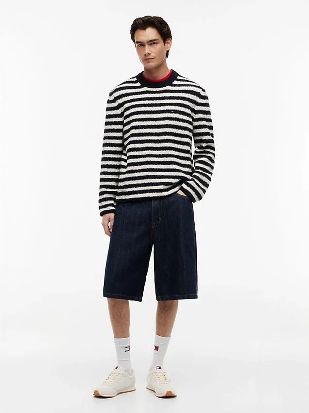 Jersey de bouclé a rayas de Tommy Jeans Jersey de bouclé a rayas de Tommy Jeans
