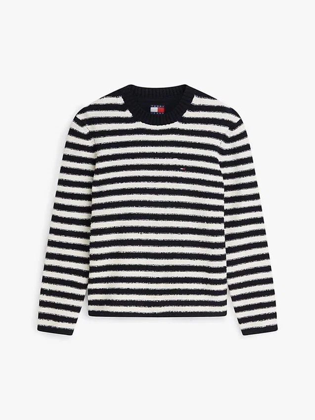 Jersey de bouclé a rayas de Tommy Jeans Jersey de bouclé a rayas de Tommy Jeans