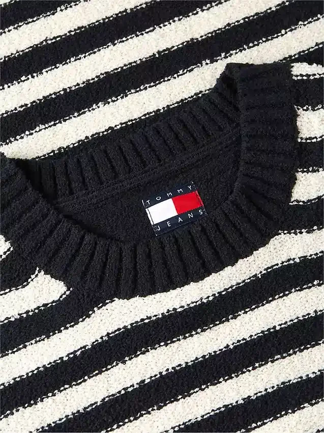 Jersey de bouclé a rayas de Tommy Jeans Jersey de bouclé a rayas de Tommy Jeans