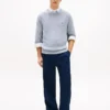 Jersey de bouclé de corte holgado